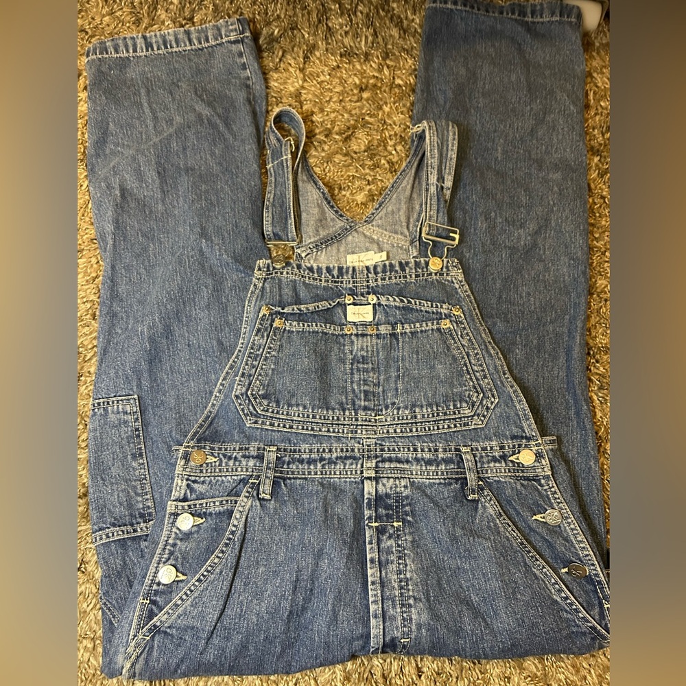 Vintage Calvin Klein Dark Wash Overalls